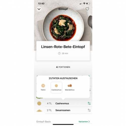 foodfittery App Rezept