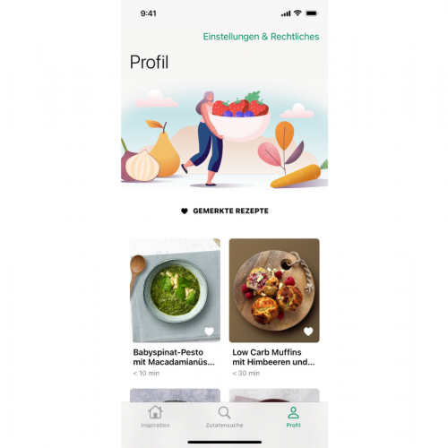 foodfittery App Profil