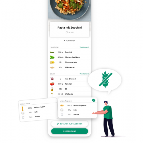 foodfittery App für flexible Rezepte nach modularem Aufbau