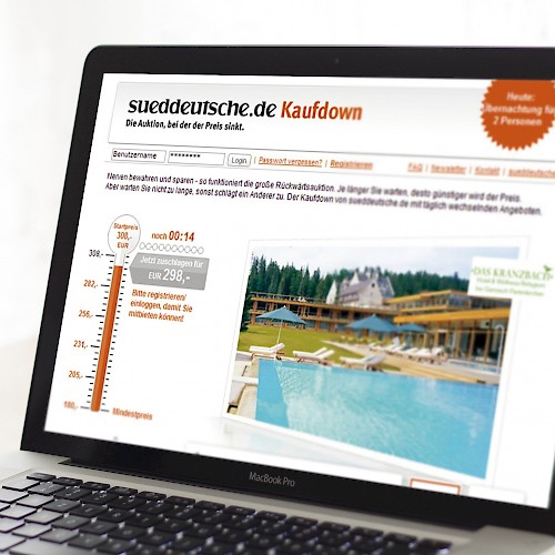 Süddeutsche Zeitung - Development of auction platform Kaufdown