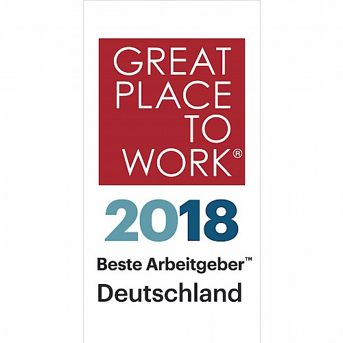 GPTW #1: jambit officially awarded as "Great Place to Work® 2018"